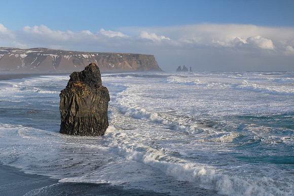Dyrholaey sea stacks