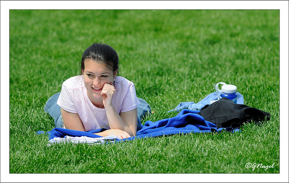 Relaxing on the Quad