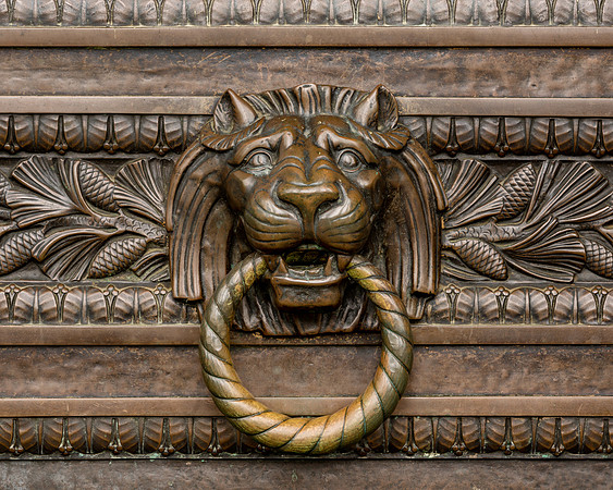 Lion door knocker