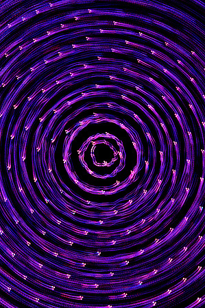 Purple swirls of light