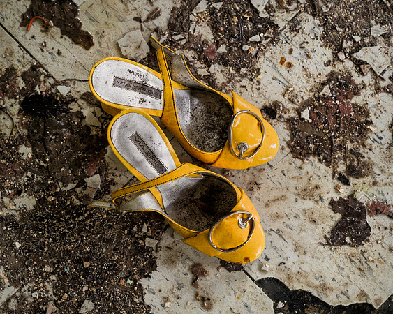 Orange shoes