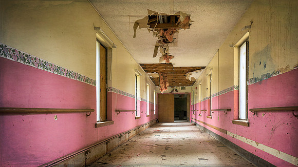Nursing home corridor