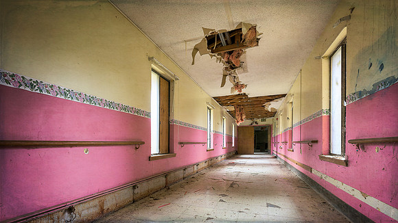 Nursing home corridor