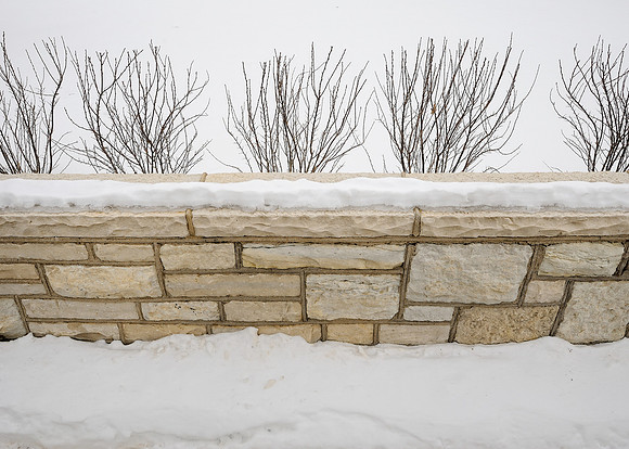 Snowy wall