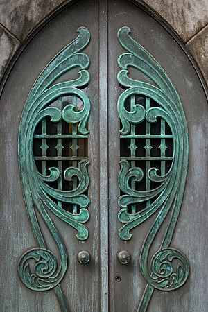 Mausoleum doors