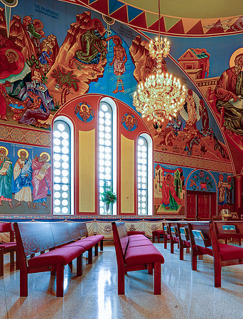 Light on pews