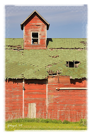 Old red barn