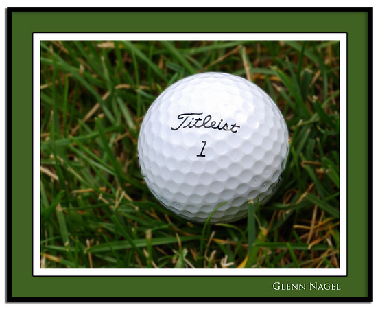 Golf ball in the rough