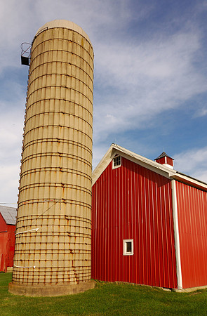 Silo and barn