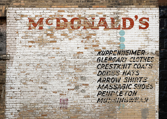 Alley advertisement