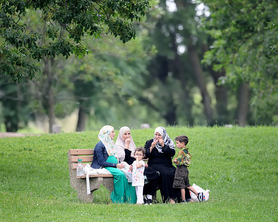 In the park
