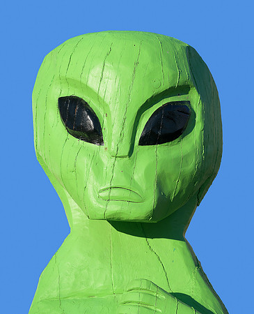 Alien statue