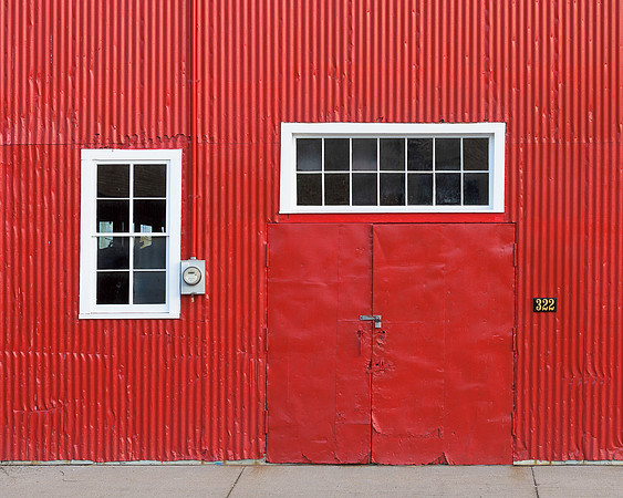 Barn door and windows