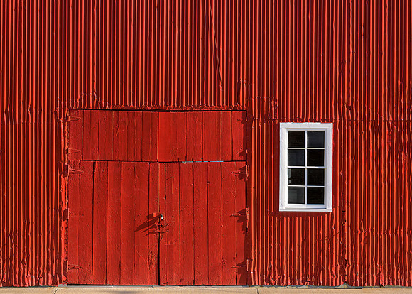 Barn door and window