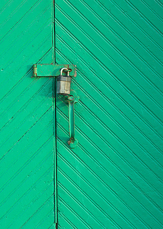 Green doors