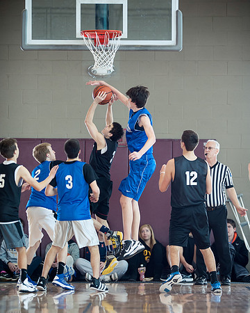 OYA basketball playoff action