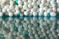 Reflected Q-Tips in green & blue