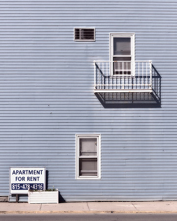 Blue apartment for rent