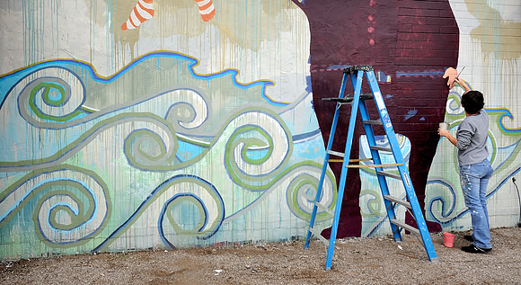 Artist at work