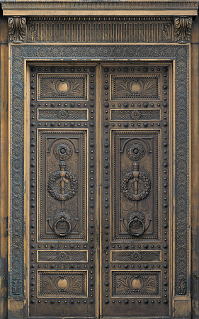 Library doors