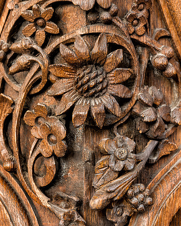 Pulpit carvings