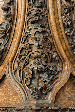 Pulpit carvings