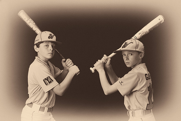 Connor and Aaron (2x3 ratio sepia version)
