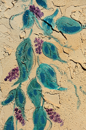 Grapes on wall