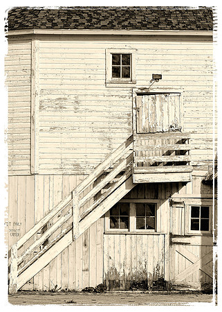 Stairs to door