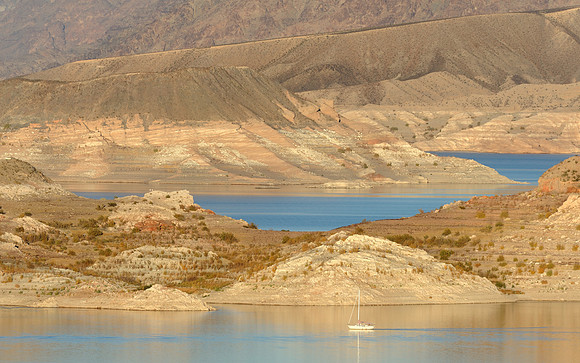 Sail boat on Lake Mead