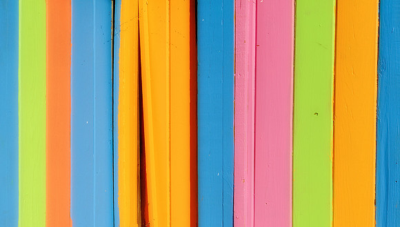 Colorful fence