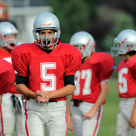 Kevin Nagel out of huddle