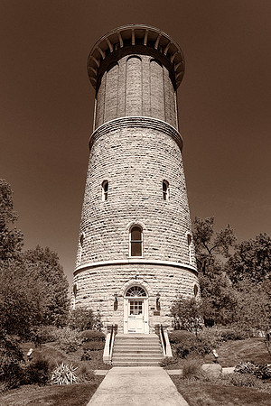 Western Springs Water Tower (B&W version)