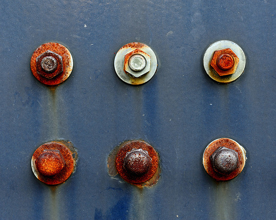 Six silo nuts and bolts