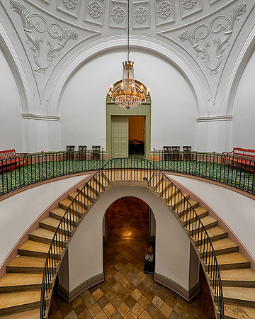 Staircase under cupola