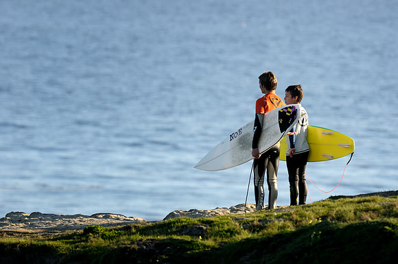 Two surfers