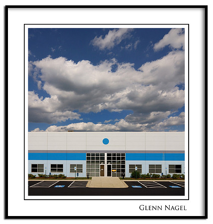 Blue warehouse