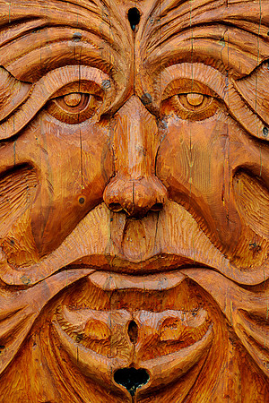 Wooden face
