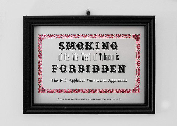 No Smoking sign
