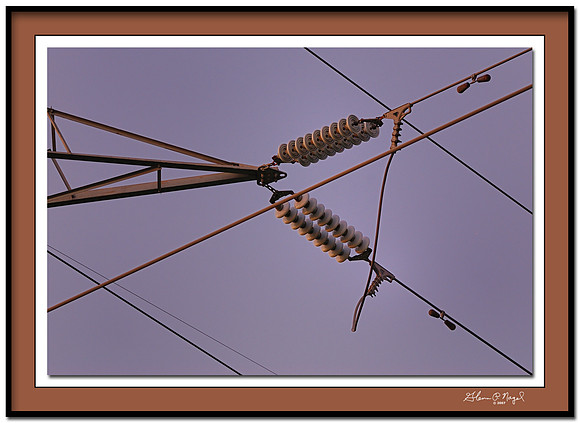 Power lines at twilight II