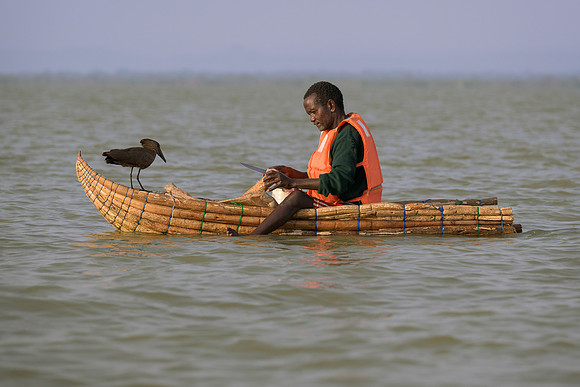 Fisherman on Lake Baringo
