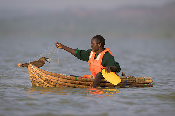 Fisherman on Lake Baringo