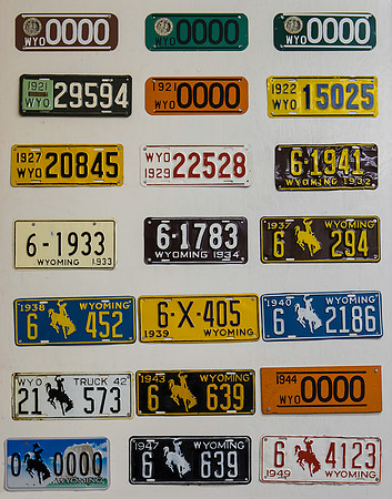 Wyoming License Plates