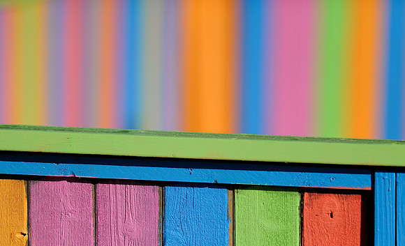 Colorful fence