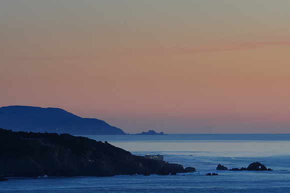 Pacific coastline