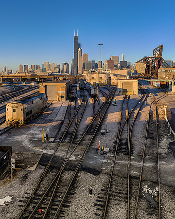 Tracks into Chicago