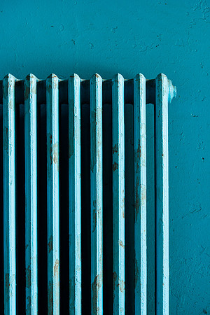 Blue radiator