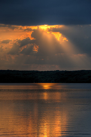 Sunset over the slough