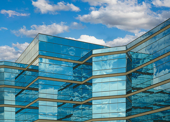 Blue building