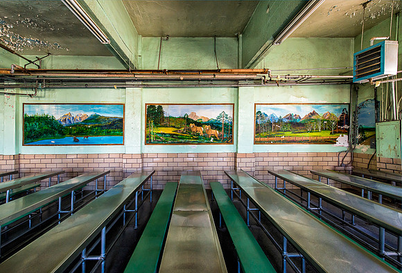 Prison dining room art